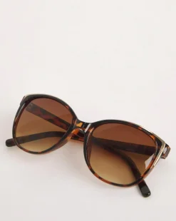 Sarah Brown Wide Frame Sunglasses