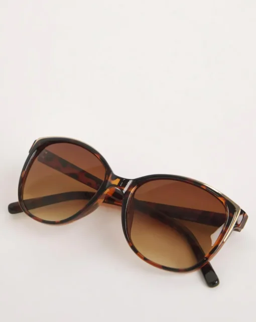 Sarah Brown Wide Frame Sunglasses