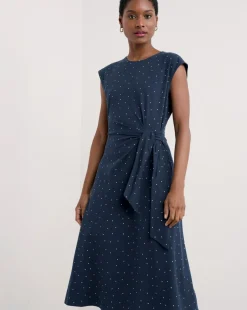 Seasalt Cornwall Fettling Dress Dotty Speckle Maritime