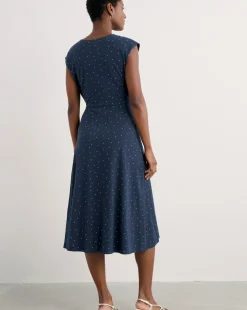 Seasalt Cornwall Fettling Dress Dotty Speckle Maritime