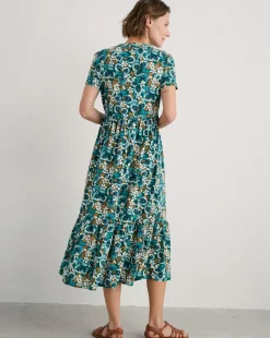 Seasalt Cornwall Rainette Dress Spring Geraniums Pine Shoots