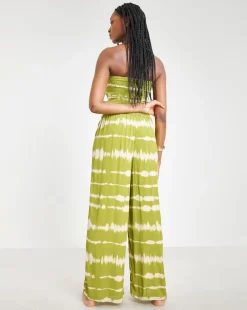 Shirred Bandeau Beach Jumpsuit