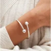 Simply Silver 925 Polished Heart Cuff