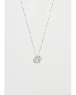 Simply Silver CZ Cut Clover Pendant