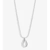 Simply Silver Sterling Silver 925 Polished Open Pear Drop Pendant