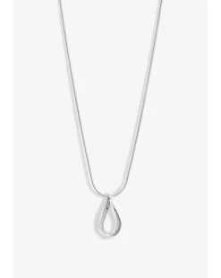 Simply Silver Sterling Silver 925 Polished Open Pear Drop Pendant