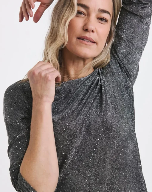 Slash Neck Longline Top