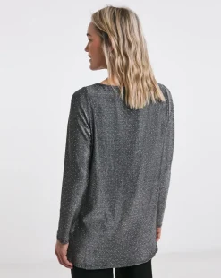 Slash Neck Longline Top