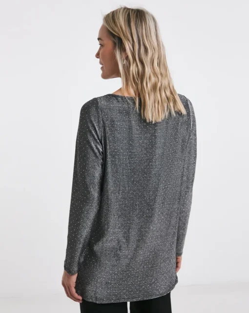 Slash Neck Longline Top