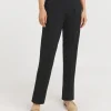 Slimma Black Comfort Fit Straight Leg Trouser Short