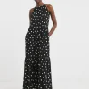 Soft Touch Jersey Halter Neck Maxi Dresss