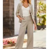 Sosandar 100% Linen Wide Leg