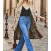 Sosandar Double Breasted Animal Lined Trench