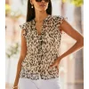 Sosandar Flutter Sleeve Top