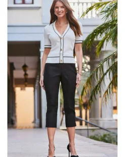 Sosandar Slim Capri Trousers