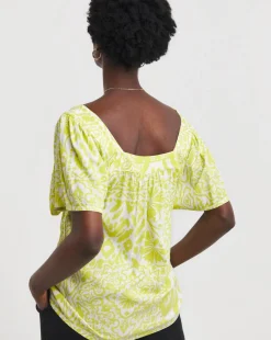 Square Neck Half Sleeve Top