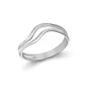 Sterling Silver Double Wave Ring