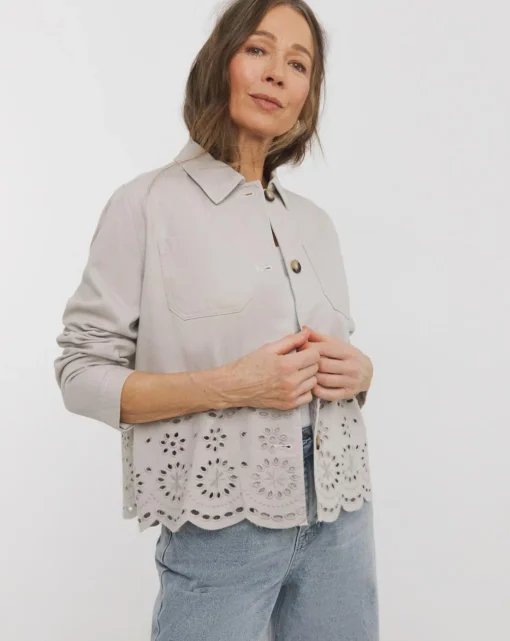 Stone Broderie Jacket