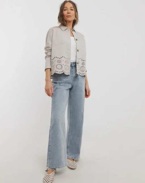 Stone Broderie Jacket