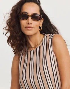 Stripe Shell Tank Top