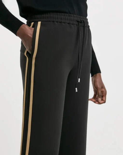 Tailored Side Stripe Wide Leg Trousers