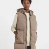 Taupe Hooded Leisure Gilet