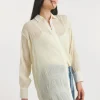 Textured Chiffon Shirt