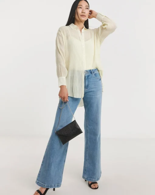 Textured Chiffon Shirt
