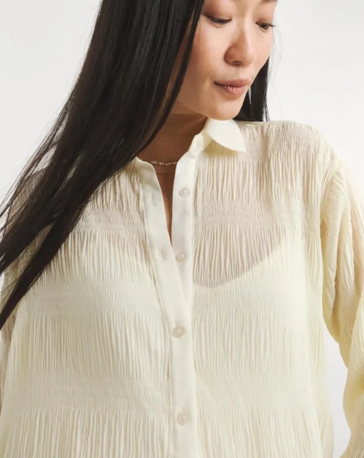 Textured Chiffon Shirt