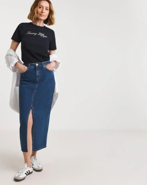 Tommy Hilfiger Slim Script Crew Neck T-Shirt