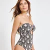Trim Detail Bandeau Swimsuit