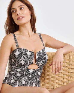 Trim Detail Bandeau Swimsuit