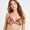 Underwired Ikat Print Bikini Top