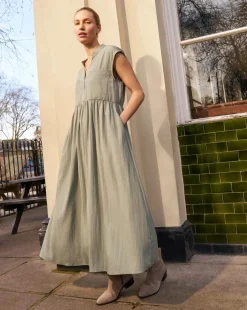 Utility Pocket Detail Maxi Dress