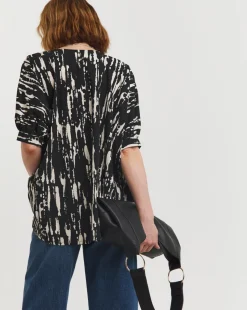 V Neck Oversized Blouse