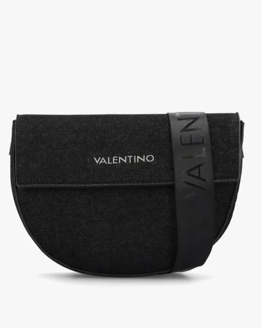 Valentino Bags Bigs Denim Black Satchel Bag