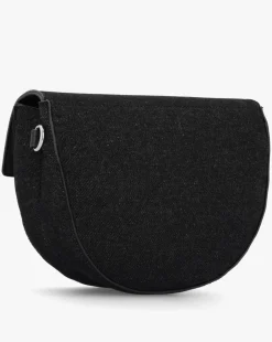 Valentino Bags Bigs Denim Black Satchel Bag