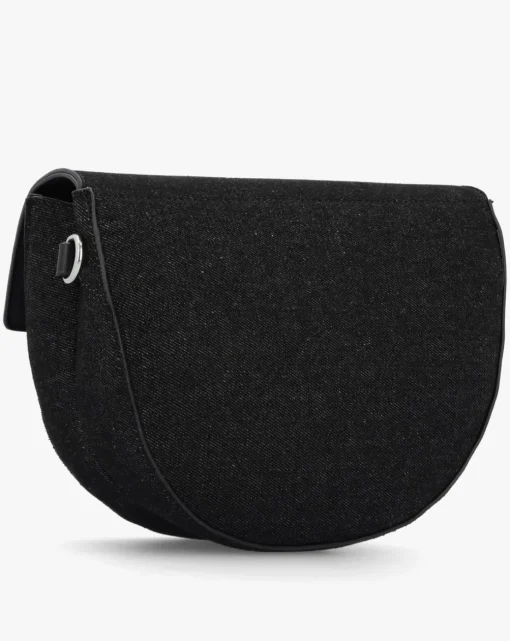 Valentino Bags Bigs Denim Black Satchel Bag