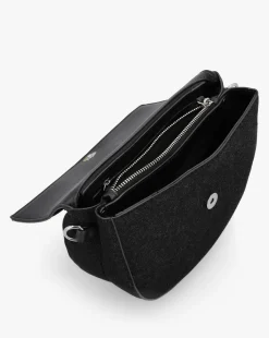Valentino Bags Bigs Denim Black Satchel Bag