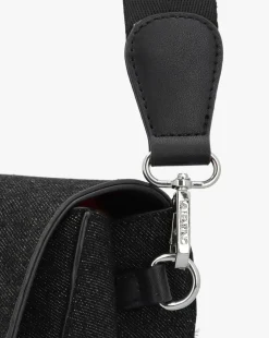 Valentino Bags Bigs Denim Black Satchel Bag