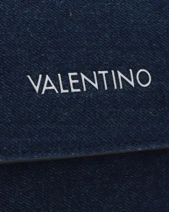 Valentino Bags Bigs Denim Navy Satchel Bag