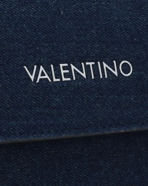 Valentino Bags Bigs Denim Navy Satchel Bag