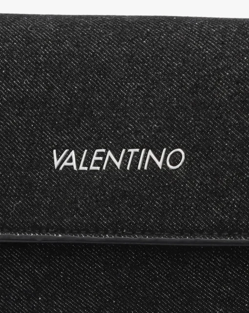 Valentino Bags Bigs Denim Black Satchel Bag