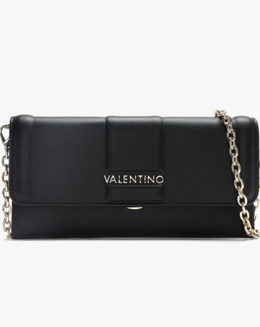 Valentino Bags Brass Black Debossed Cross-Body Bag