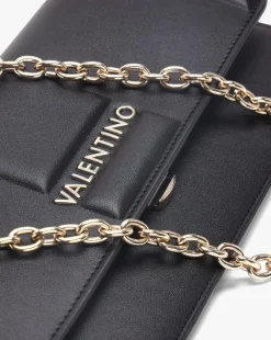 Valentino Bags Brass Black Debossed Cross-Body Bag