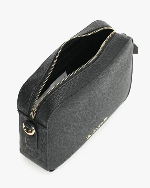 Valentino Bags Brixton II Black Pebbled Camera Bag