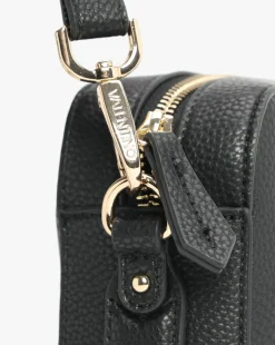 Valentino Bags Brixton II Black Pebbled Camera Bag
