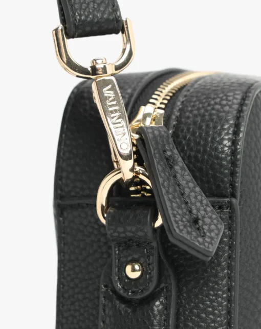 Valentino Bags Brixton II Black Pebbled Camera Bag