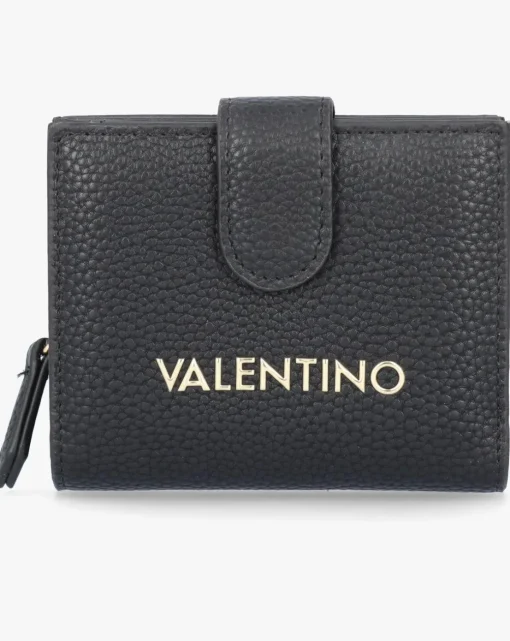 Valentino Bags Brixton Small Foldover Black Wallet