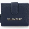 Valentino Bags Brixton Small Foldover Blue Wallet